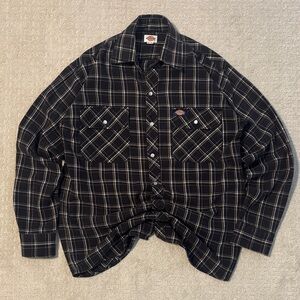 Dickies Black and White Checkered Shirt